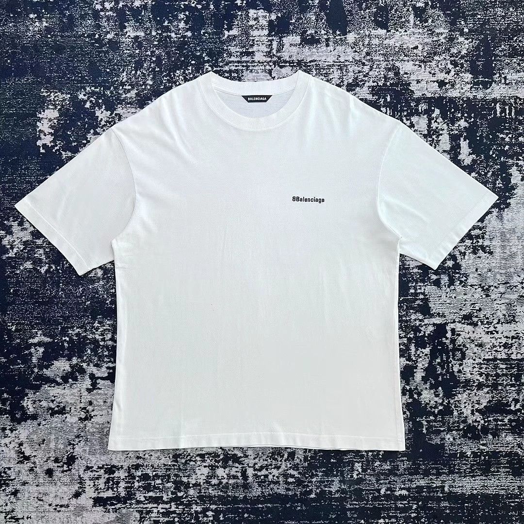 Balenciaga BB Logo Short Sleeve T-Shirt - dmc