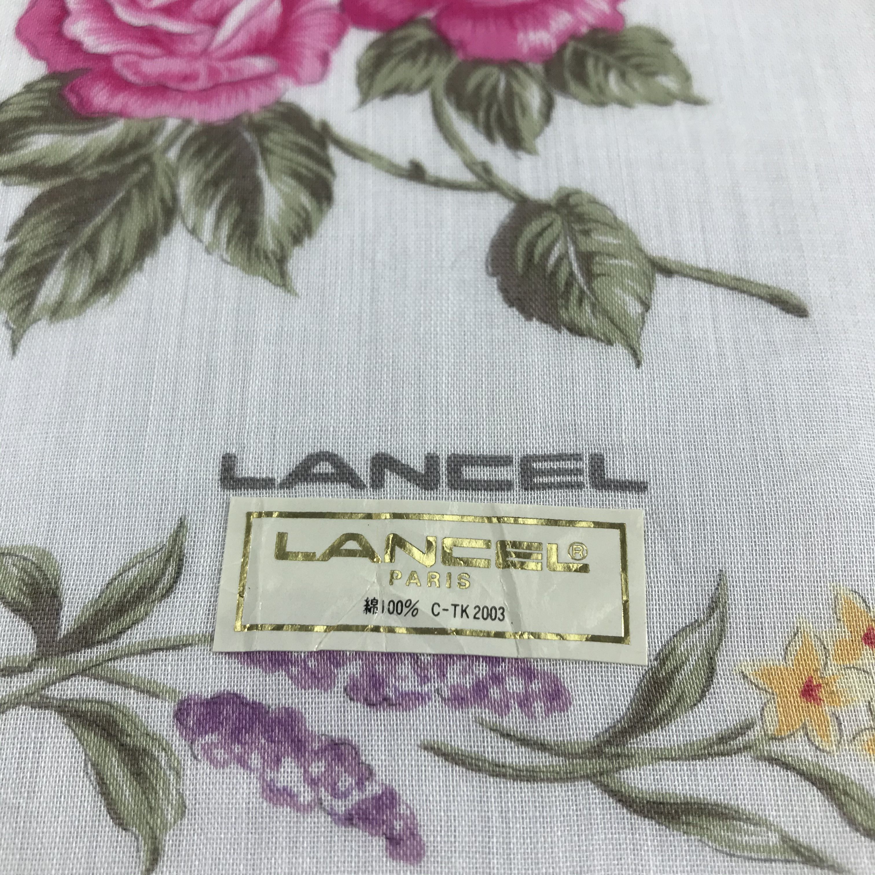 Lancel Lancel Floral Handkerchief Neckerchief Bandana H654 Size ONE SIZE - 3 Thumbnail