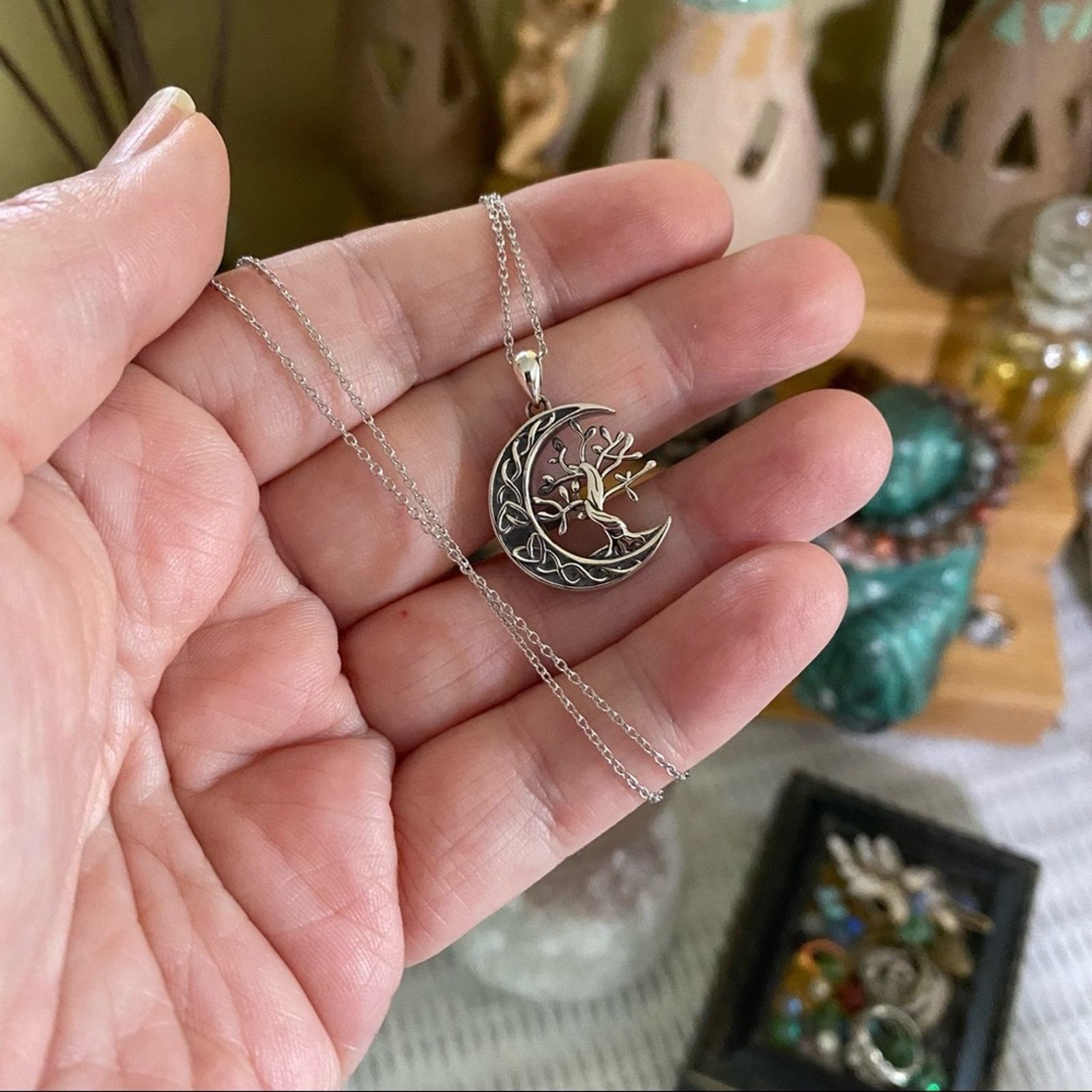The Unbranded Brand Tree Of Life Sterling “Always In My Heart” Urn Necklace Size ONE SIZE - 2 Thumbnail