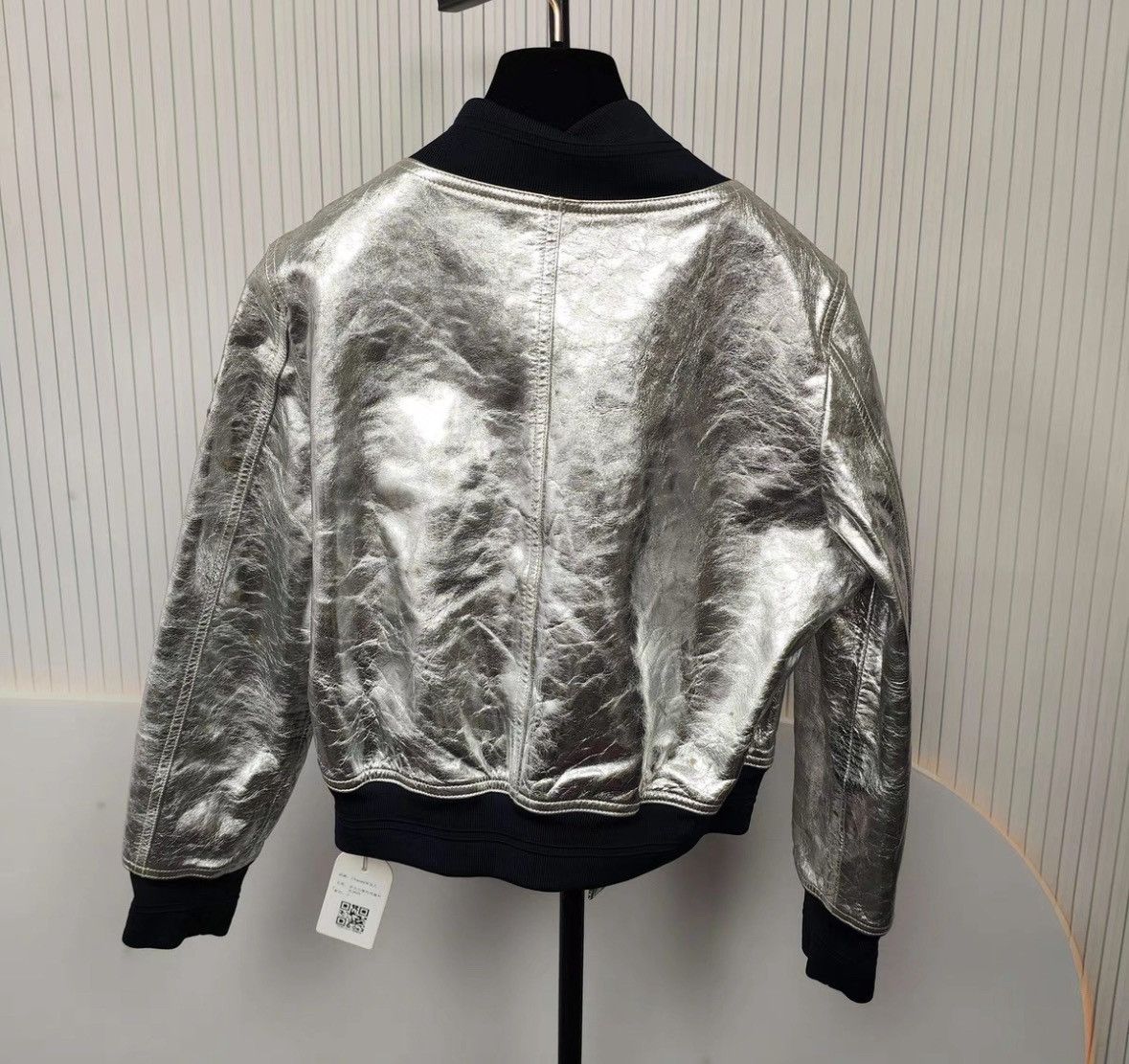Chanel Chanel Silver pleated bomber jacket 2504-Nextarrow Size XS / US 0-2 / IT 36-38 - 2 Thumbnail