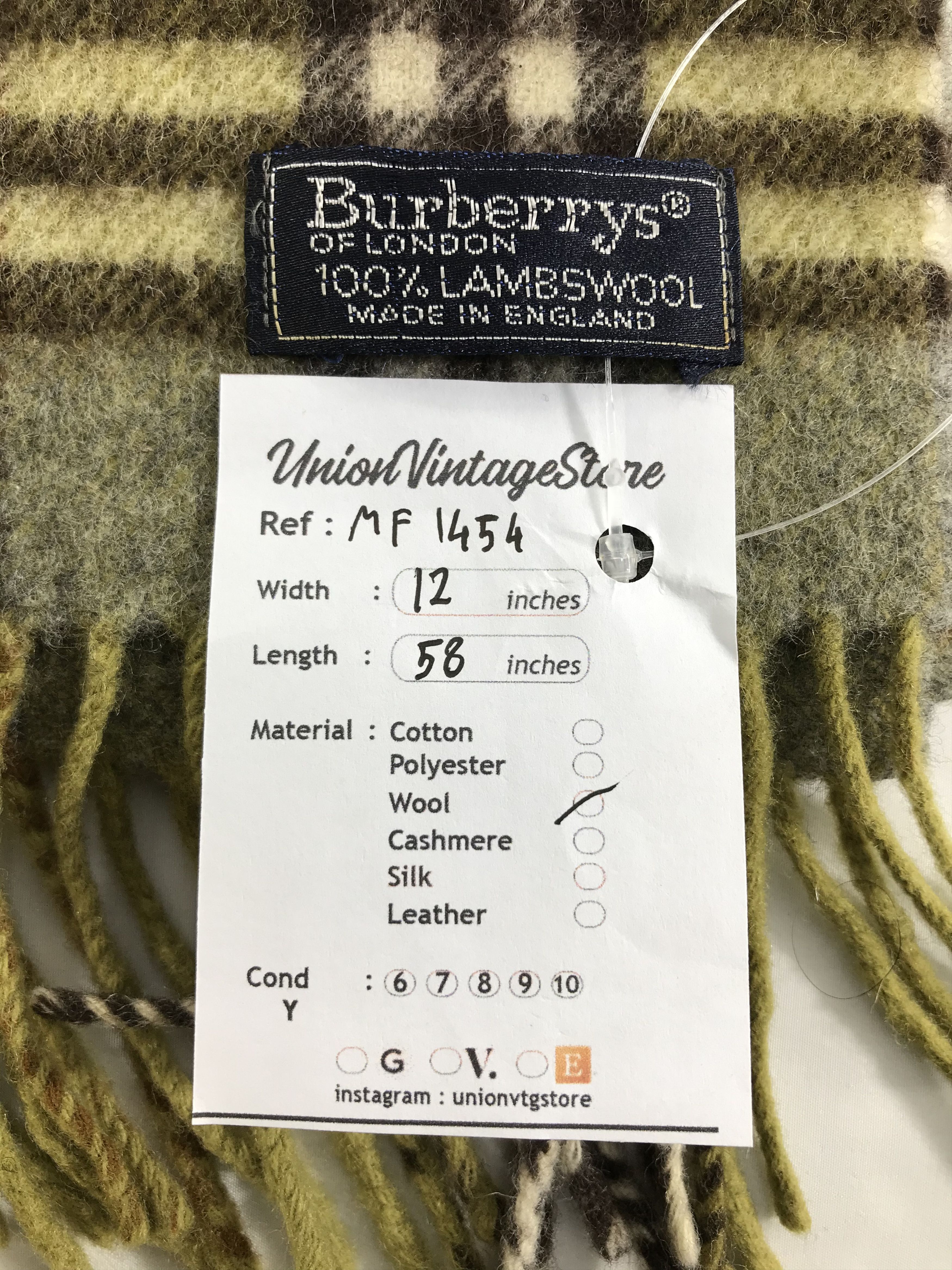 Burberry Vintage Burberry Scarf/Muffler/Neckwear MF1454 Size ONE SIZE - 6 Thumbnail