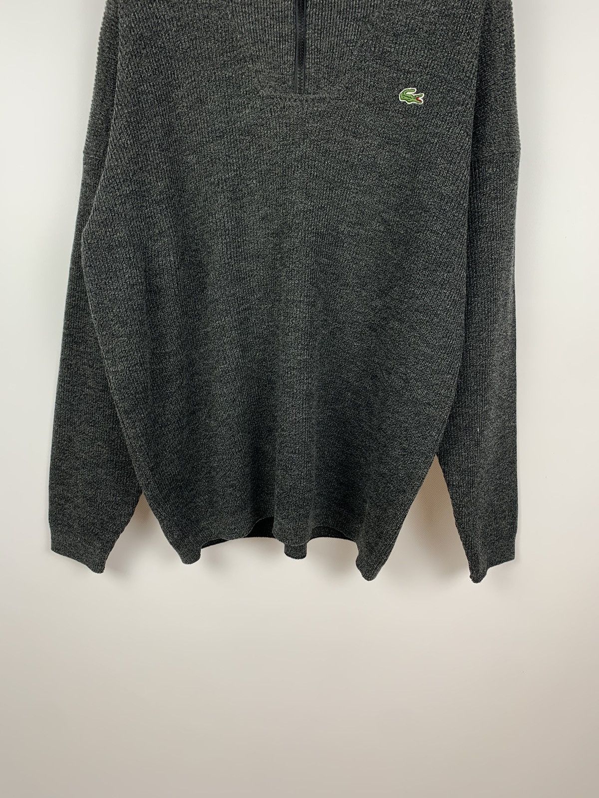Lacoste Vintage Lacoste Men's 1/3 Zip Sweater Gray Size XXL 90's Size US XXL / EU 58 / 5 - 4 Thumbnail