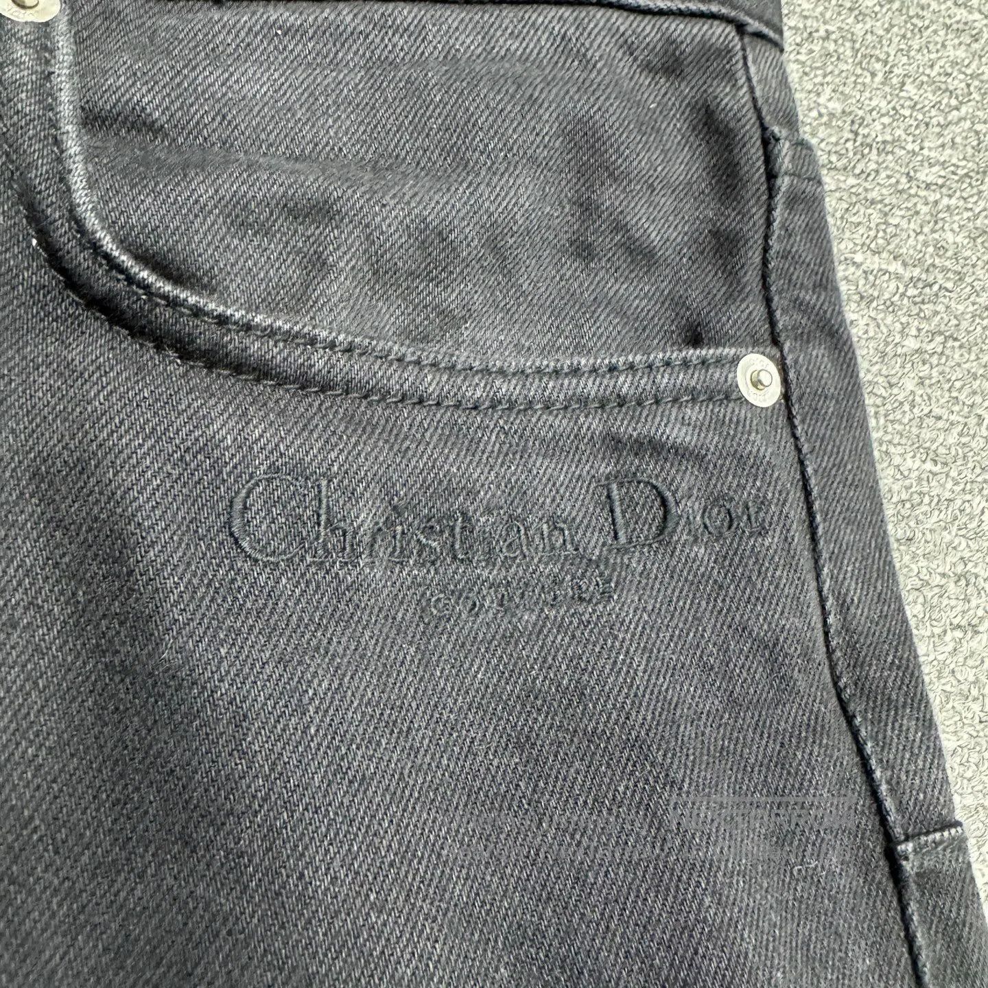 Dior Dior Embroidered slogan jeans| Size US 33 - 4 Thumbnail