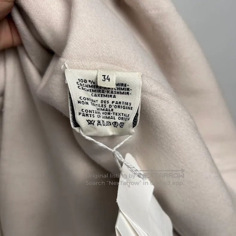 Hermes Hermes Beige Cashmere Lapel Coat Size XXS / US 00 / IT 34 - 5 Thumbnail