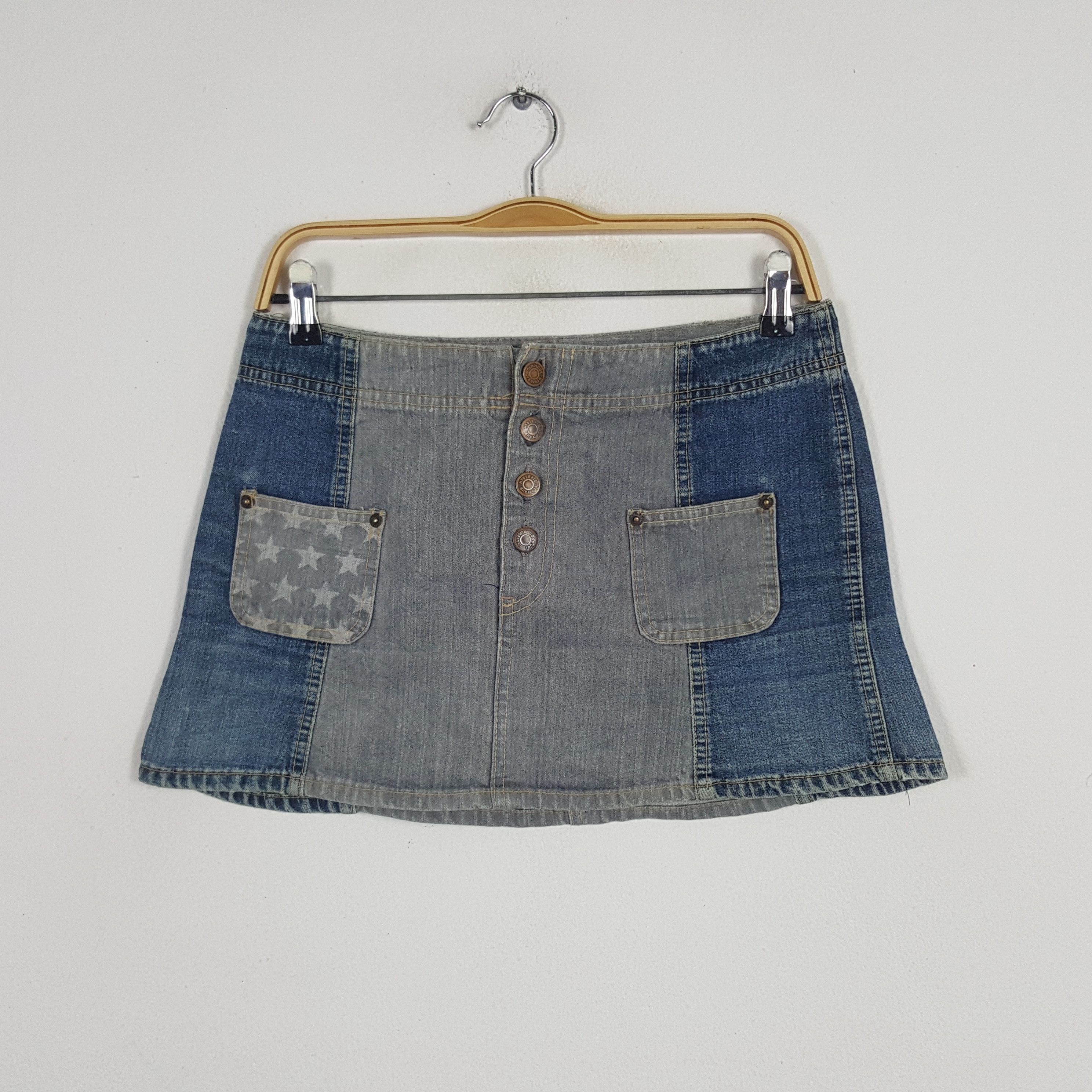 Hysteric Glamour × Japanese Brand × Vintage Vintage Hysteric Glamour Japanese Brand Denim Skirts Size 28" / US 6 / IT 42 - 1 Thumbnail