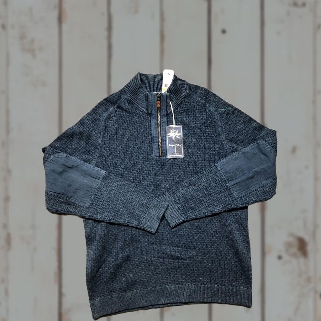 Tommy Bahama Tommy Bahama Sweater Mens M Blue Sundream Half Zip Mock Neck Pullover Size US M / EU 48-50 / 2 - 1 Thumbnail