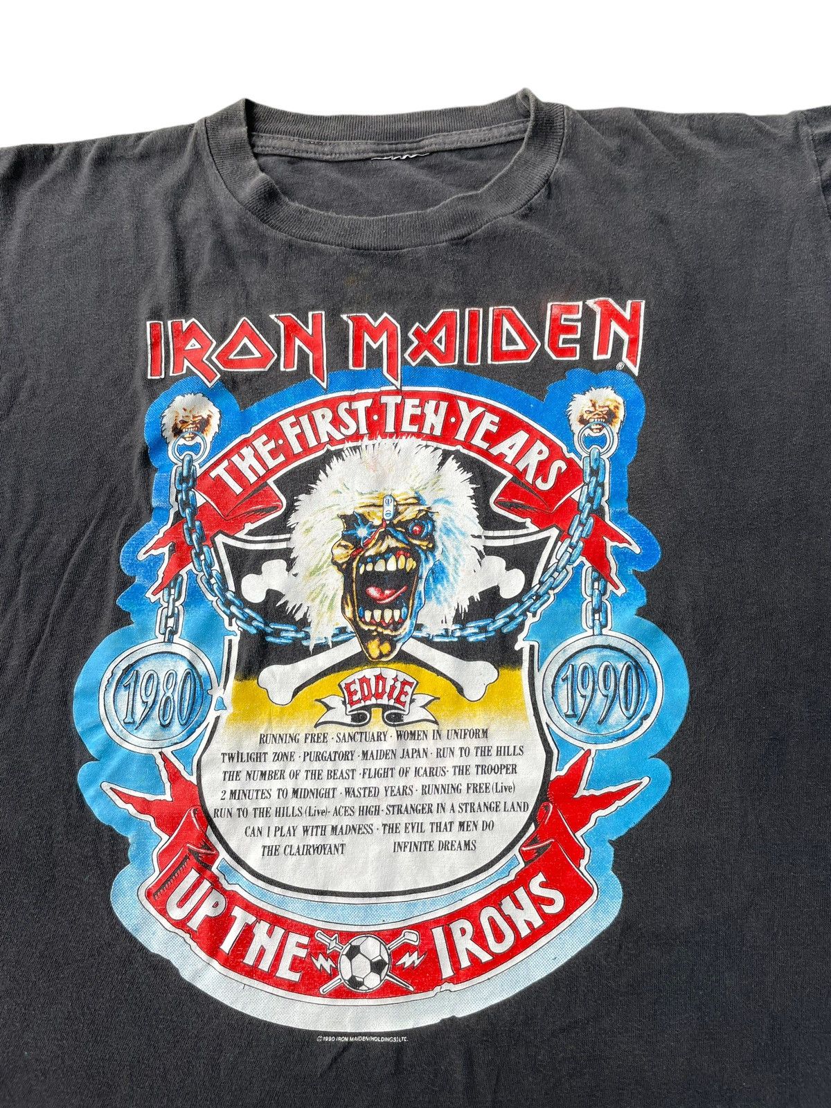 Band Tees VTG 90’s Iron Maiden The 1st Ten Year Anniversary Size US XL / EU 56 / 4 - 3 Thumbnail