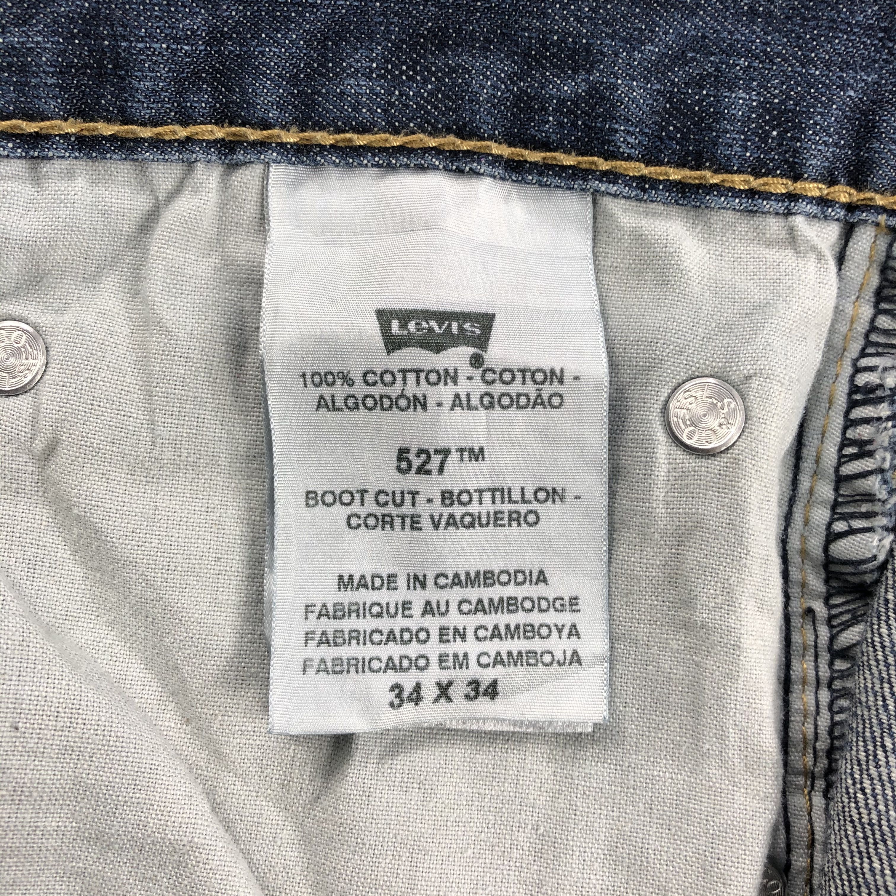 Levi's Vintage Distress Levis 527 Flare Jeans-JM1148 Size US 36 / EU 52 - 9 Thumbnail