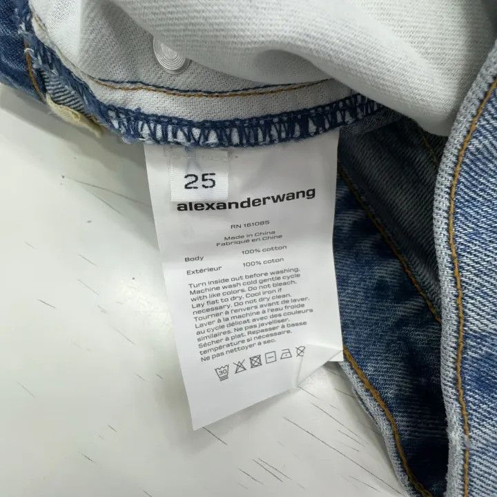 Alexander Wang Alexander Wang Denim High-Waisted Straight Leg Jeans - Size 25" / US 0 / IT 36 - 4 Thumbnail