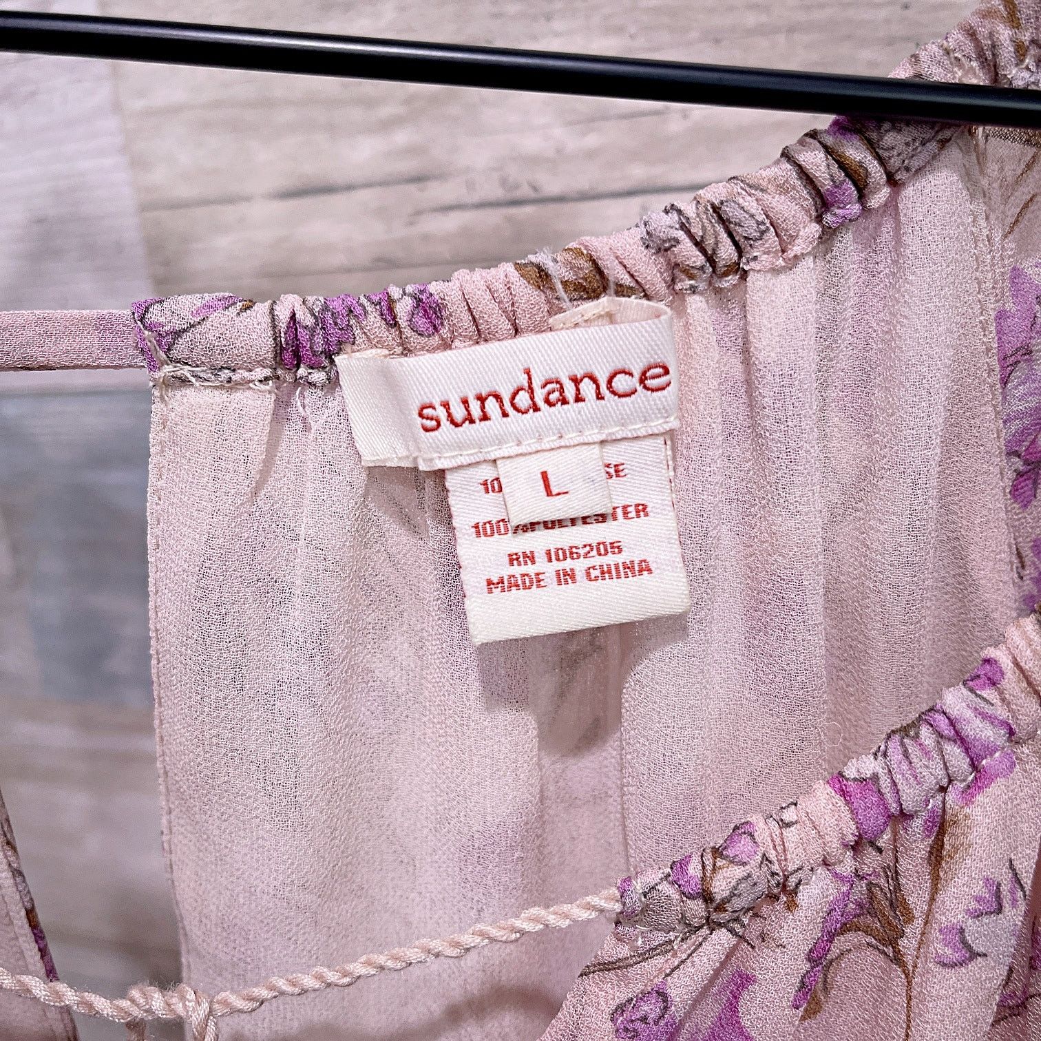 Other SUNDANCE Floral Sheer Tiered Maxi Dress Pink Womens Large Size L / US 10 / IT 46 - 7 Thumbnail