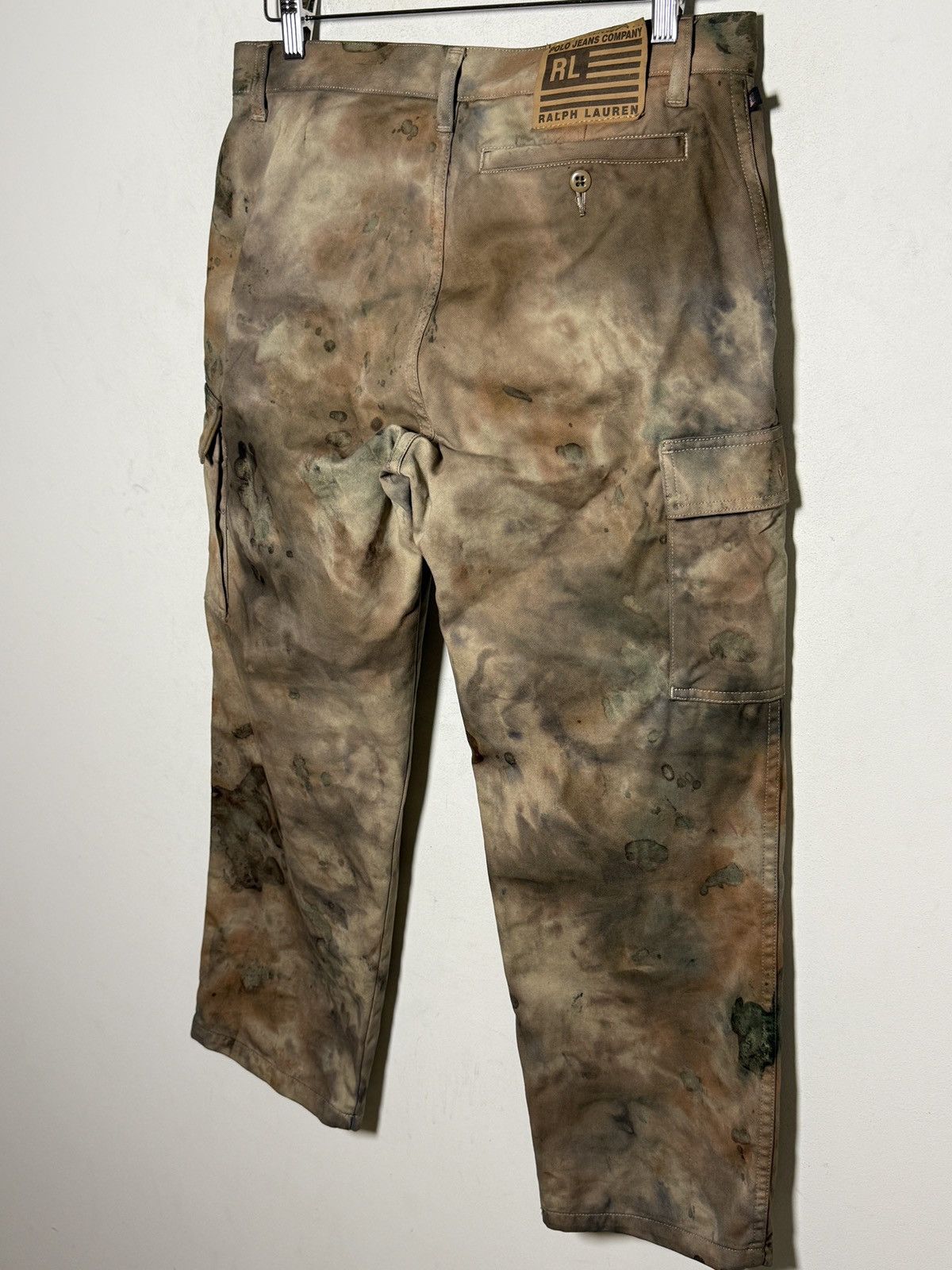 Polo Ralph Lauren ralph lauren tie dye cargo camo multipocket army pants Size US 31 - 6 Thumbnail
