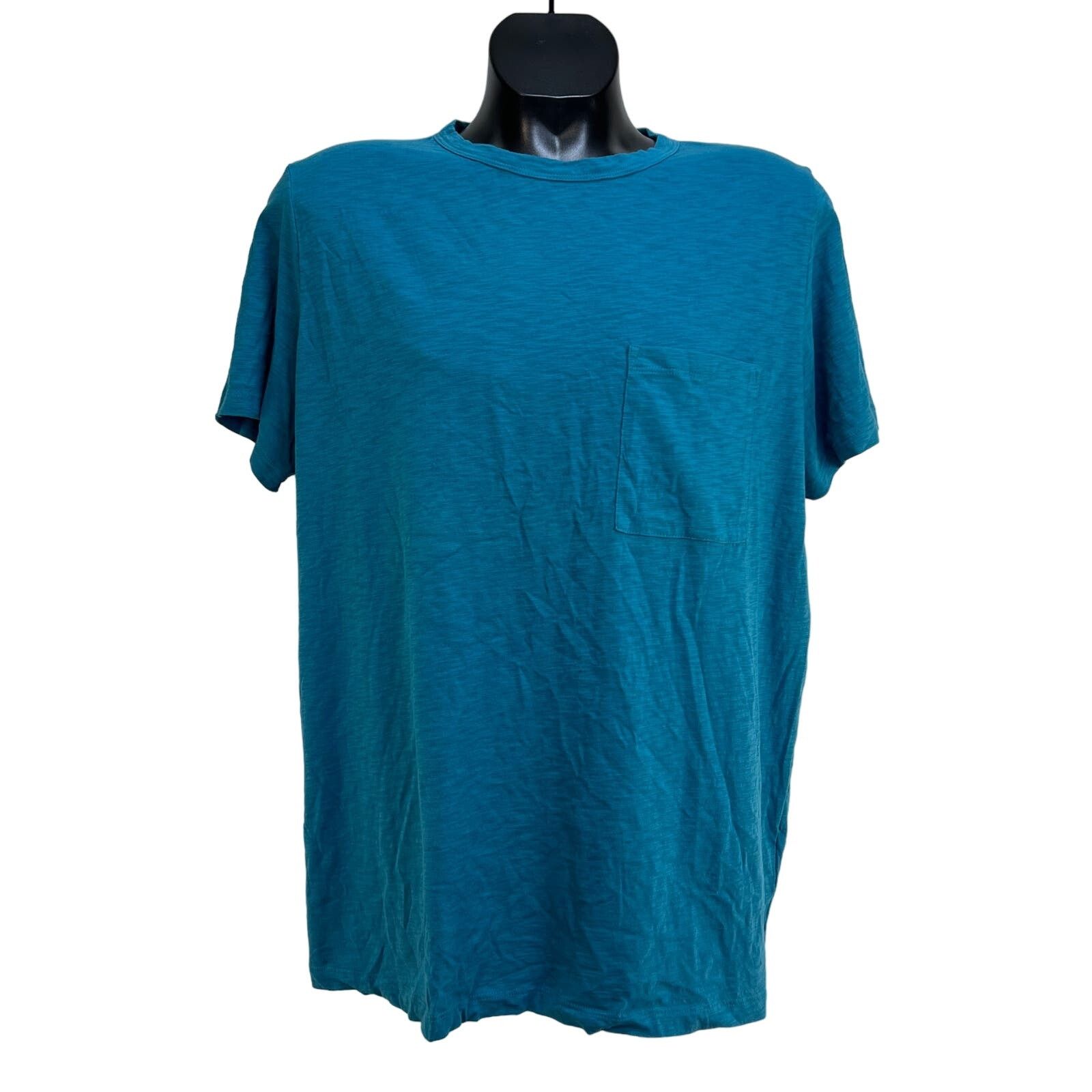 Theory Theory Essential Pocket Tee Shirt Teal Blue Short Sleeves Size US XL / EU 56 / 4 - 1 Thumbnail