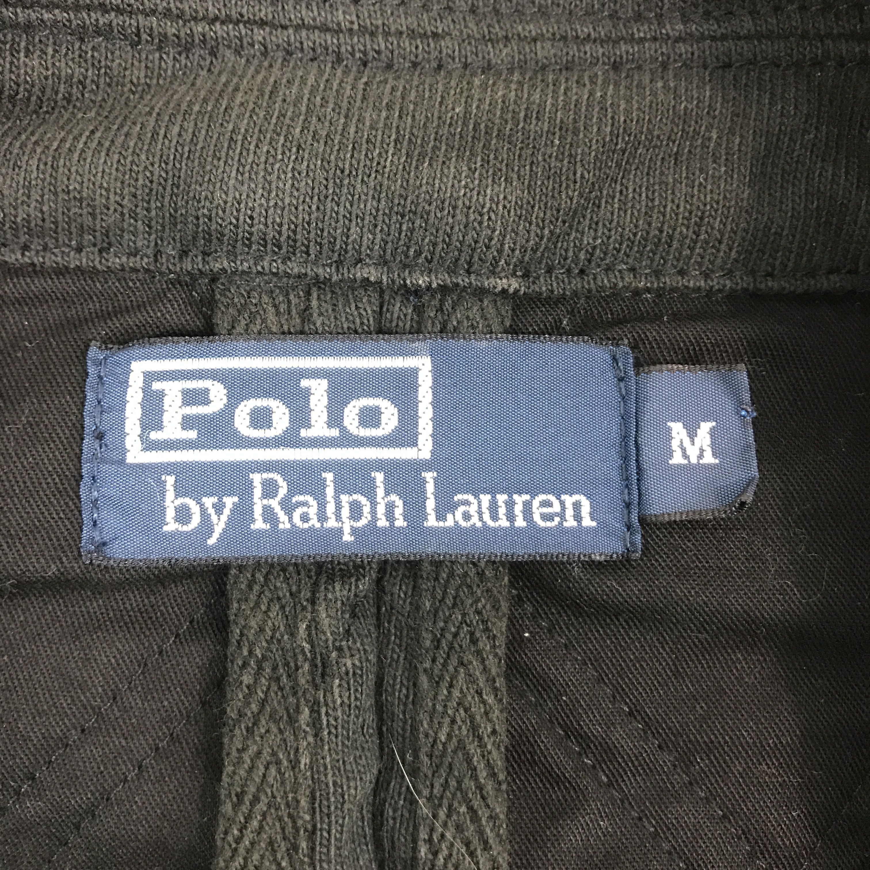 Polo Ralph Lauren × Vintage POLO BY RALPH LAUREN COTTON BLAZER BLACK FADED COAT Size US M / EU 48-50 / 2 - 11 Thumbnail