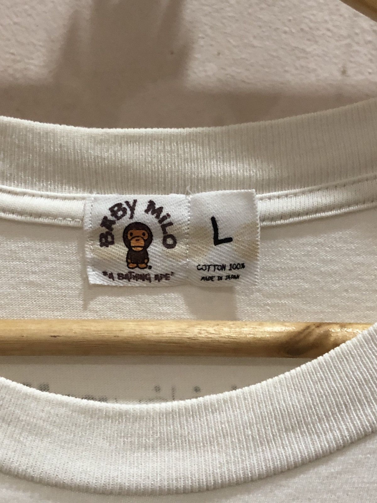 Bape RARE OG 2005 Baby Milo Ape General Big Logo Tshirts Size US L / EU 52-54 / 3 - 6 Thumbnail