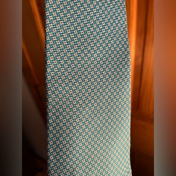Isaia Isaia neck Tie 7 fold 100% silk blue and white handmade IT Size ONE SIZE - 2 Thumbnail