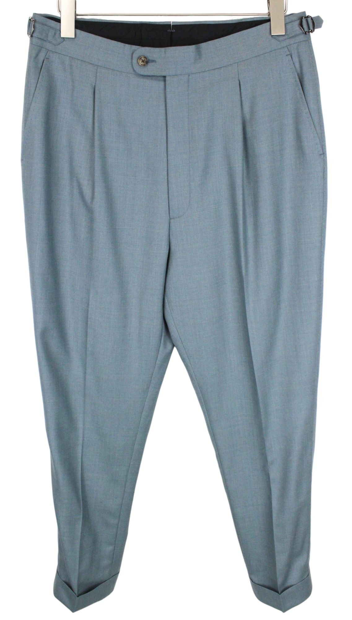 Suitsupply HAVANA UK38R Blue Wool 2 Piece Suit 66746 Size 38R - 7 Thumbnail