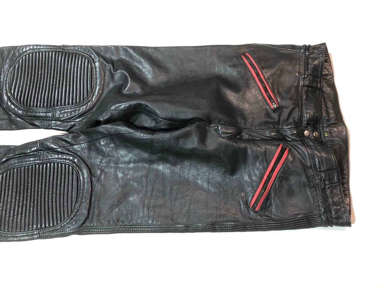 Other Avangarde Vintage Rare Motorcycle Biker Leather Pants Size US 34 / EU 50 - 3 Thumbnail