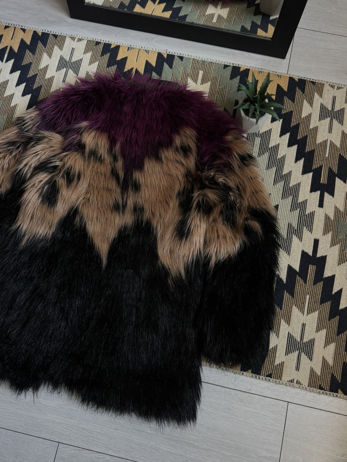 Diesel Vintage Diesel Faux Fur Women’s Overcoat Size XS / US 0-2 / IT 36-38 - 8 Thumbnail