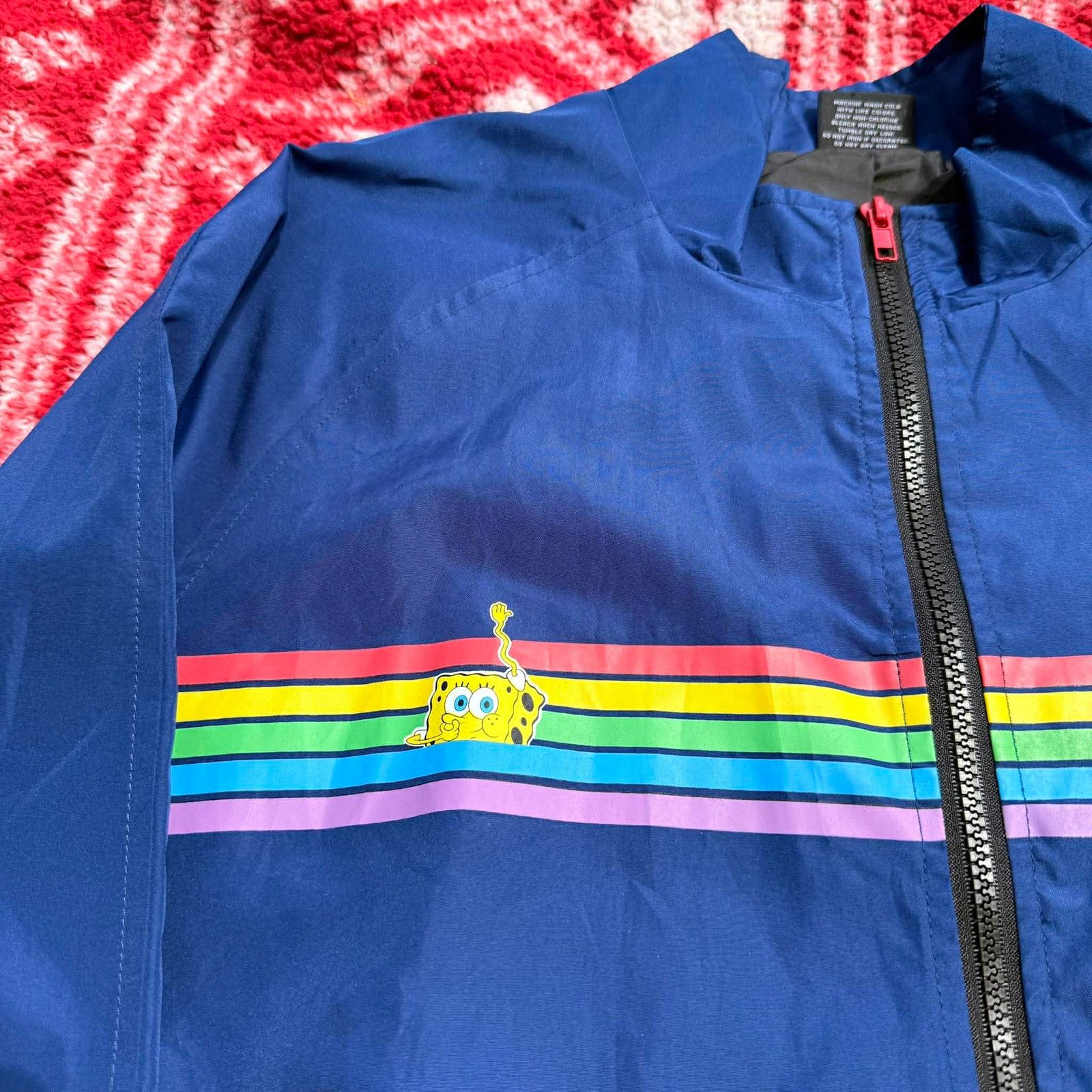 Ocean Pacific Nickelodeon SpongeBob x OP Ocean Pacific Windbreaker Size US XL / EU 56 / 4 - 9 Thumbnail