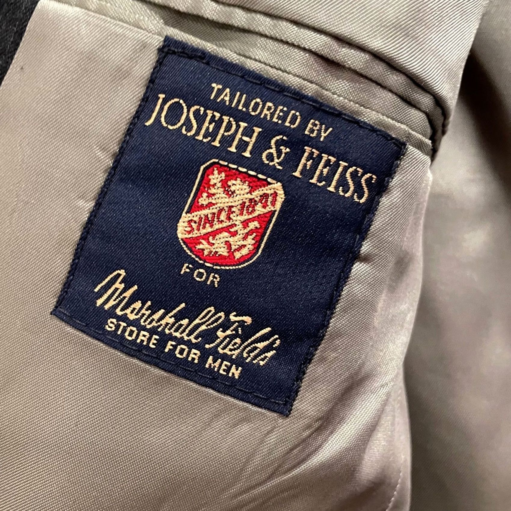 Joseph VINTAGE Joseph & Feiss Tailored by Marshall Fields Pinstripe Blazer Sport Coat Men 40R Size 40R - 6 Thumbnail