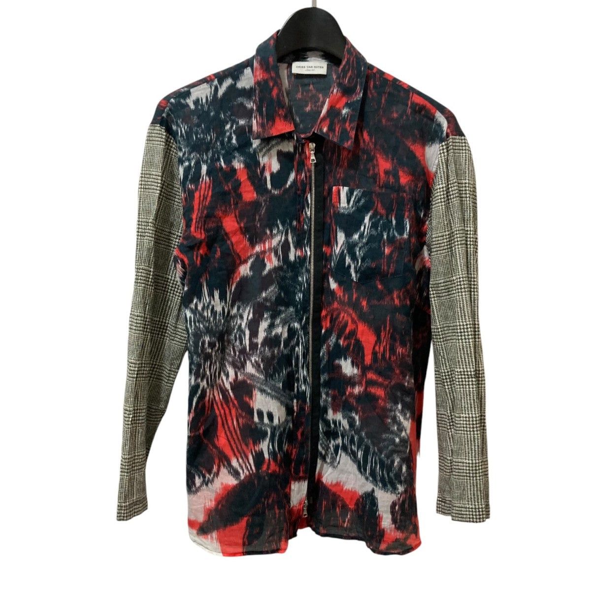 Dries Van Noten Allover Print Zip Up Shirt Size S / US 4 / IT 40 - 1 Thumbnail