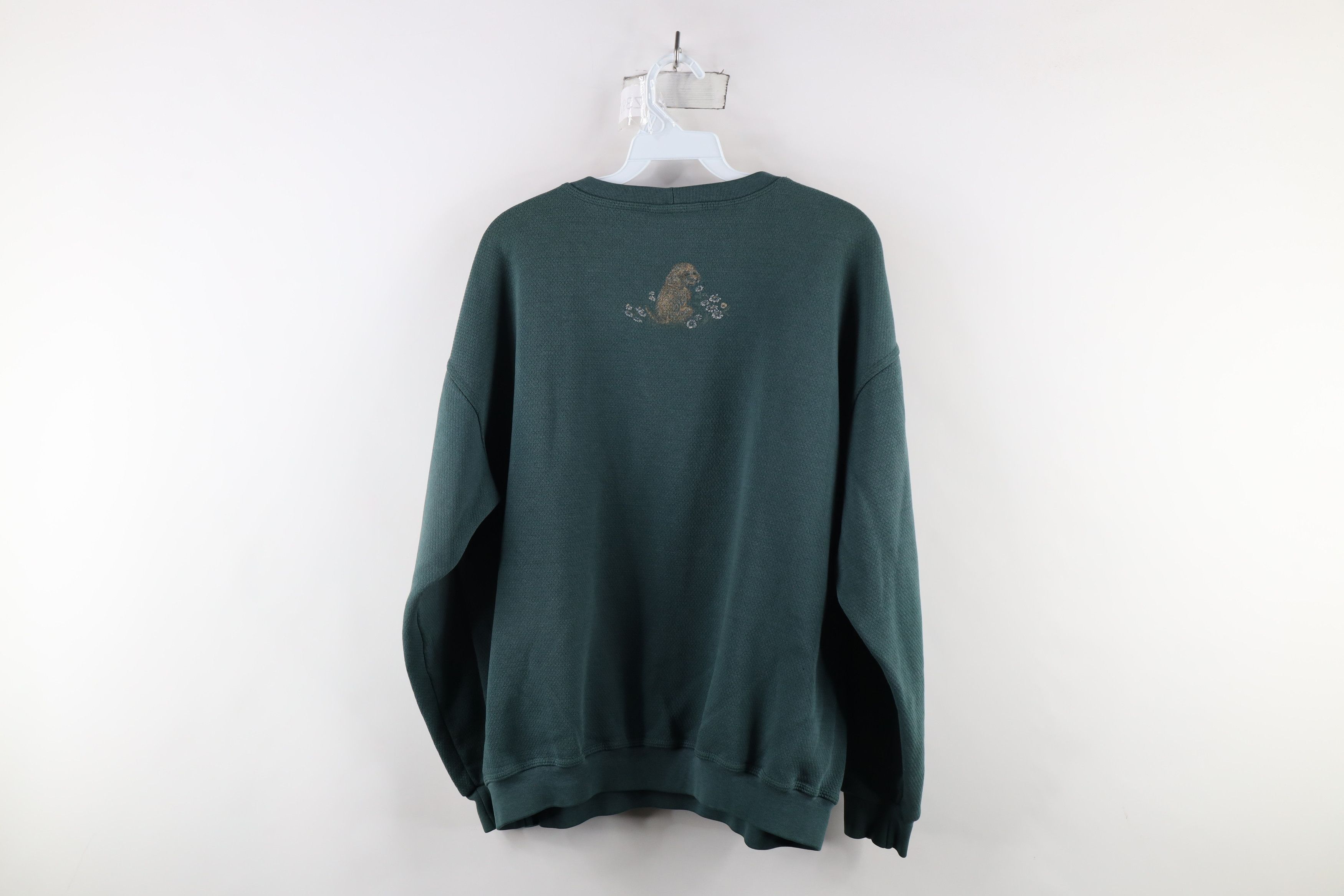 Vintage Vintage 90s Streetwear Dog Puppies Crewneck Sweatshirt Size XL / US 12-14 / IT 48-50 - 10 Thumbnail