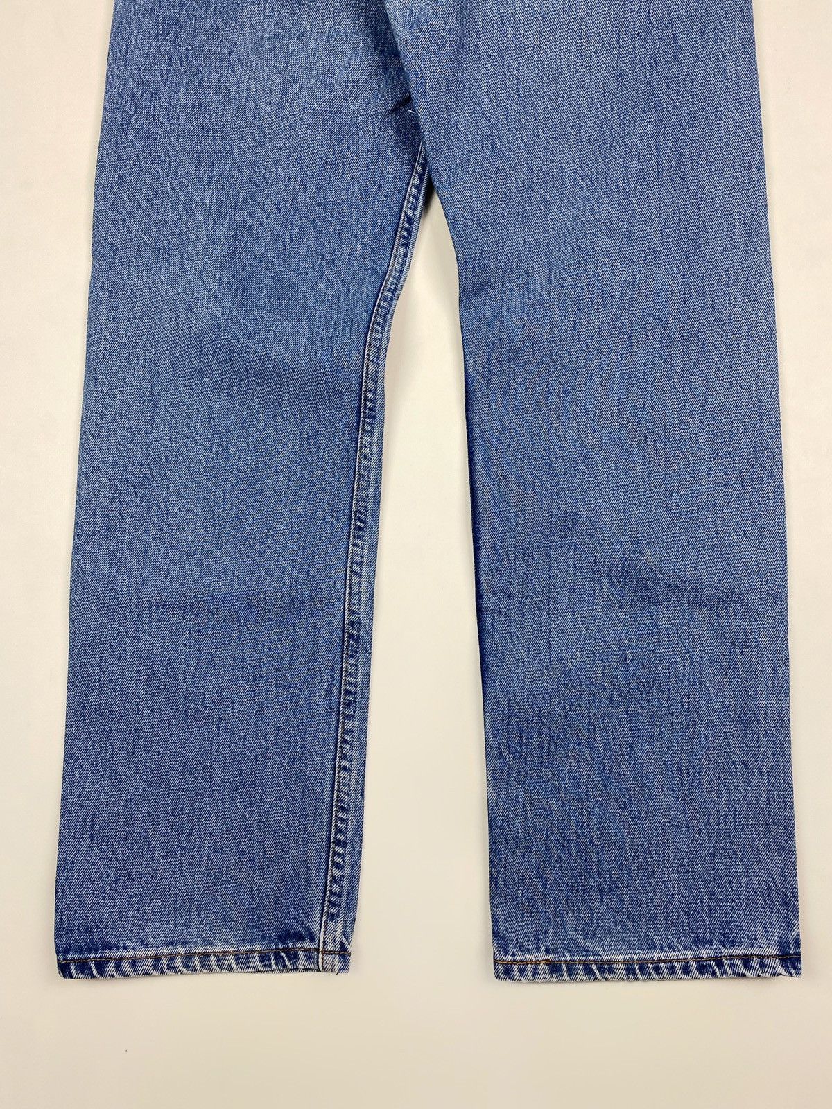 Levi's 1990’s Vintage Levi’s 501 Blue Denim Pants 32X30 Size US 32 / EU 48 - 9 Thumbnail