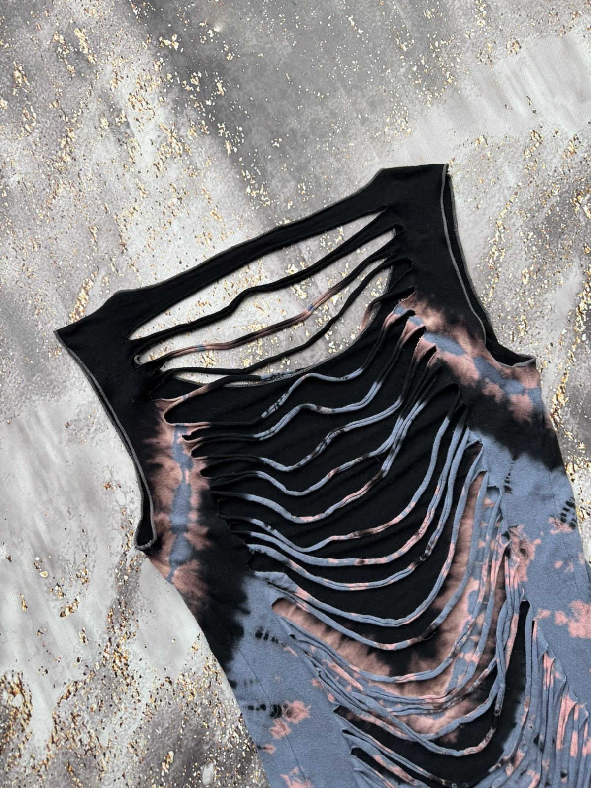 Japanese Brand × Vintage Vintage Ripped Tank Top Size S / US 4 / IT 40 - 2 Thumbnail