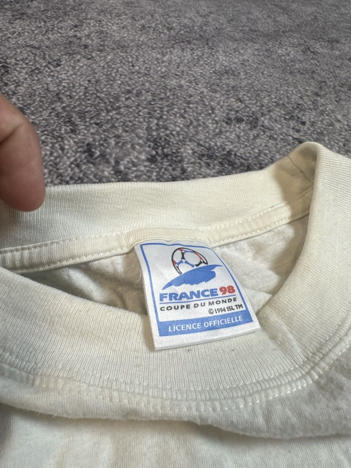 Vintage Vintage World Cup France 98 Logo T-shirt Streetwear Rare XL Size US XL / EU 56 / 4 - 6 Thumbnail