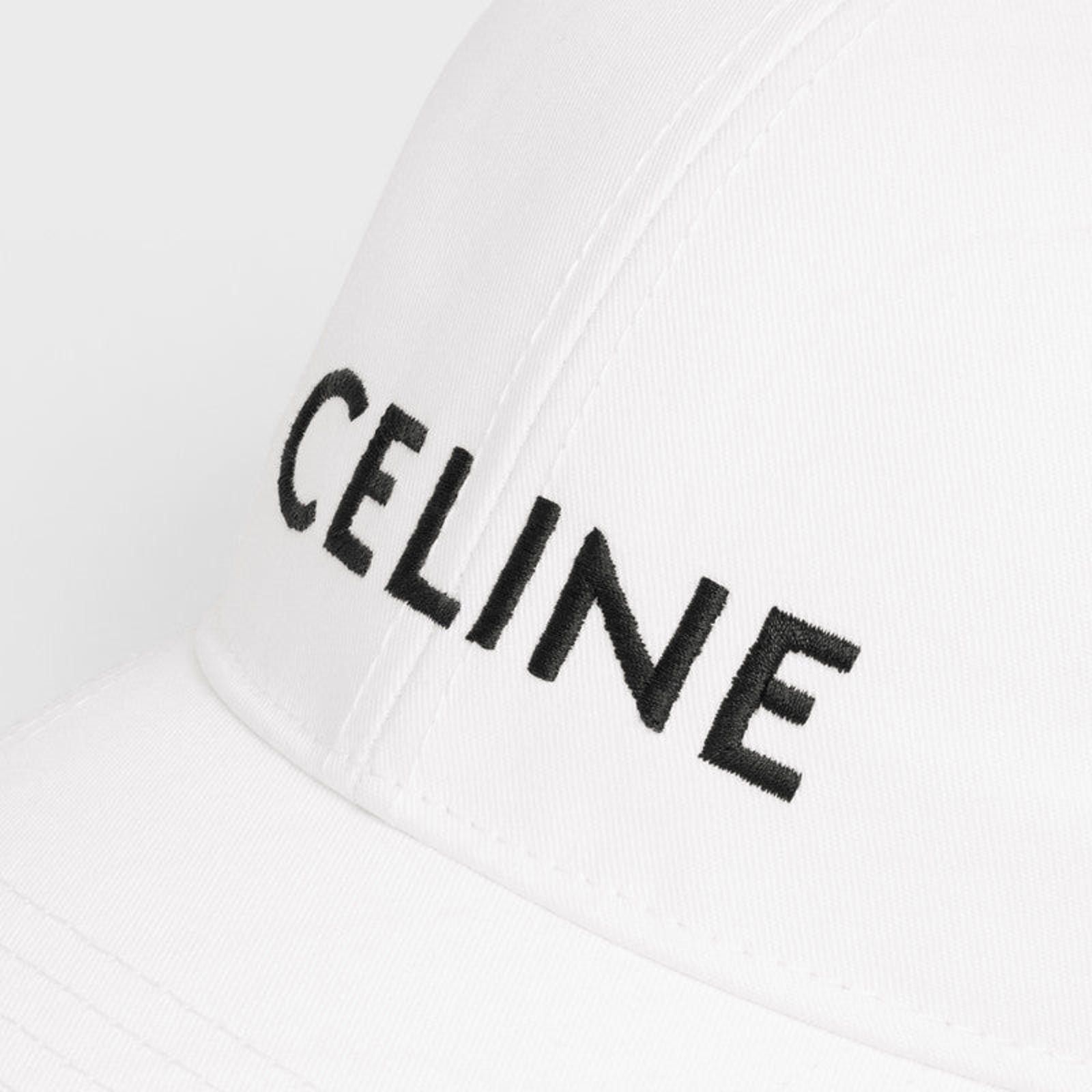 Celine Celine Logo Baseball Cotton Hat Size ONE SIZE - 4 Thumbnail
