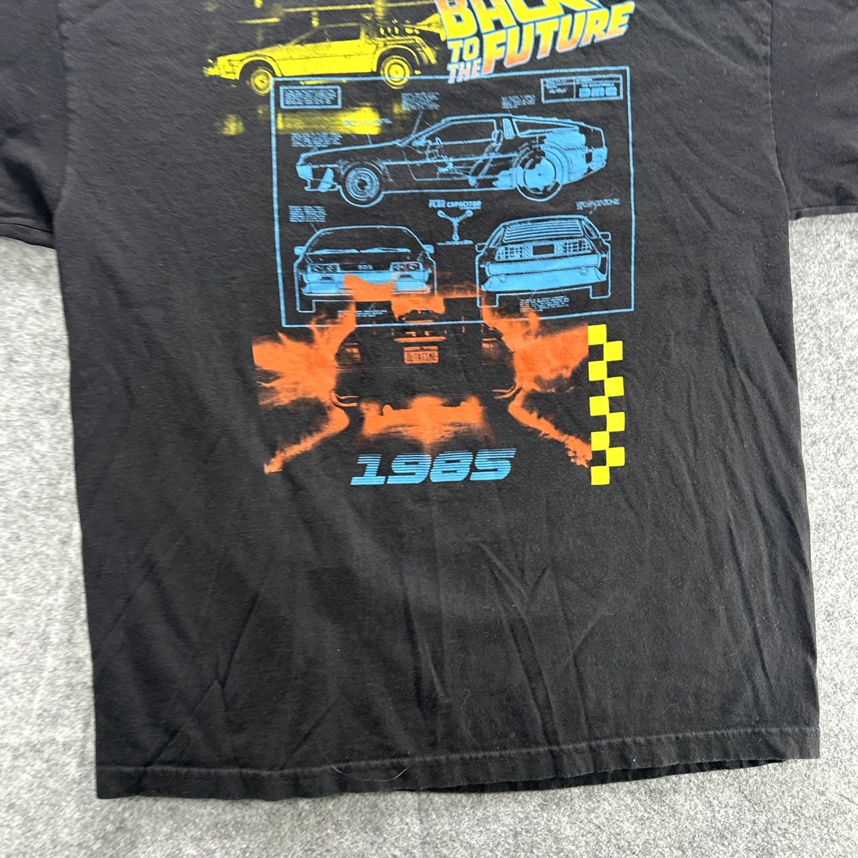 Vintage VINTAGE Back To The Future Shirt Mens L Black 1985 Delorean Movie Graphic Sci Fi Size US L / EU 52-54 / 3 - 4 Thumbnail