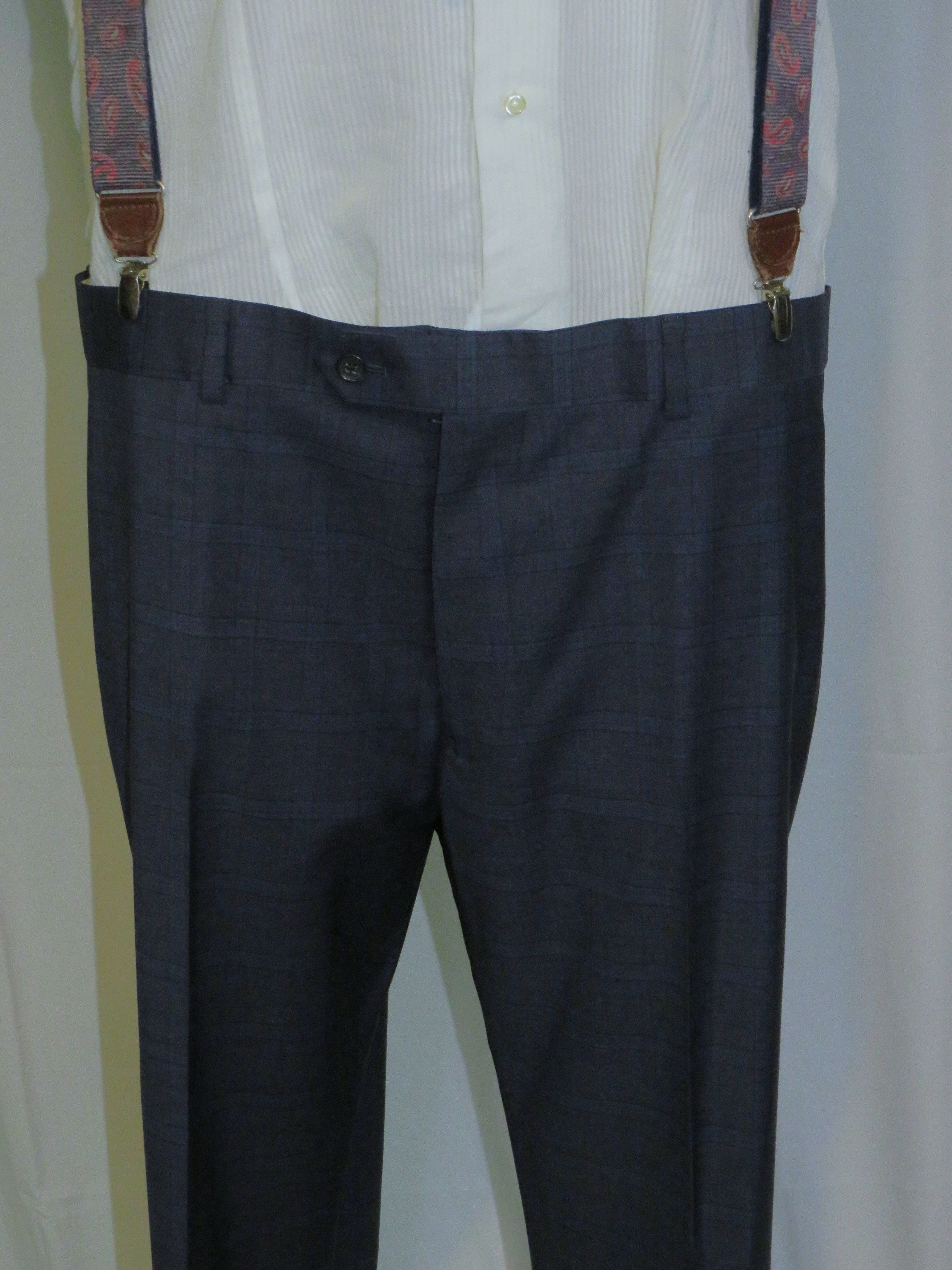 Brooks Brothers 1818 Traditional Reda Blue Plaid Two Button Suit 48R NWT Size 48R - 14 Thumbnail