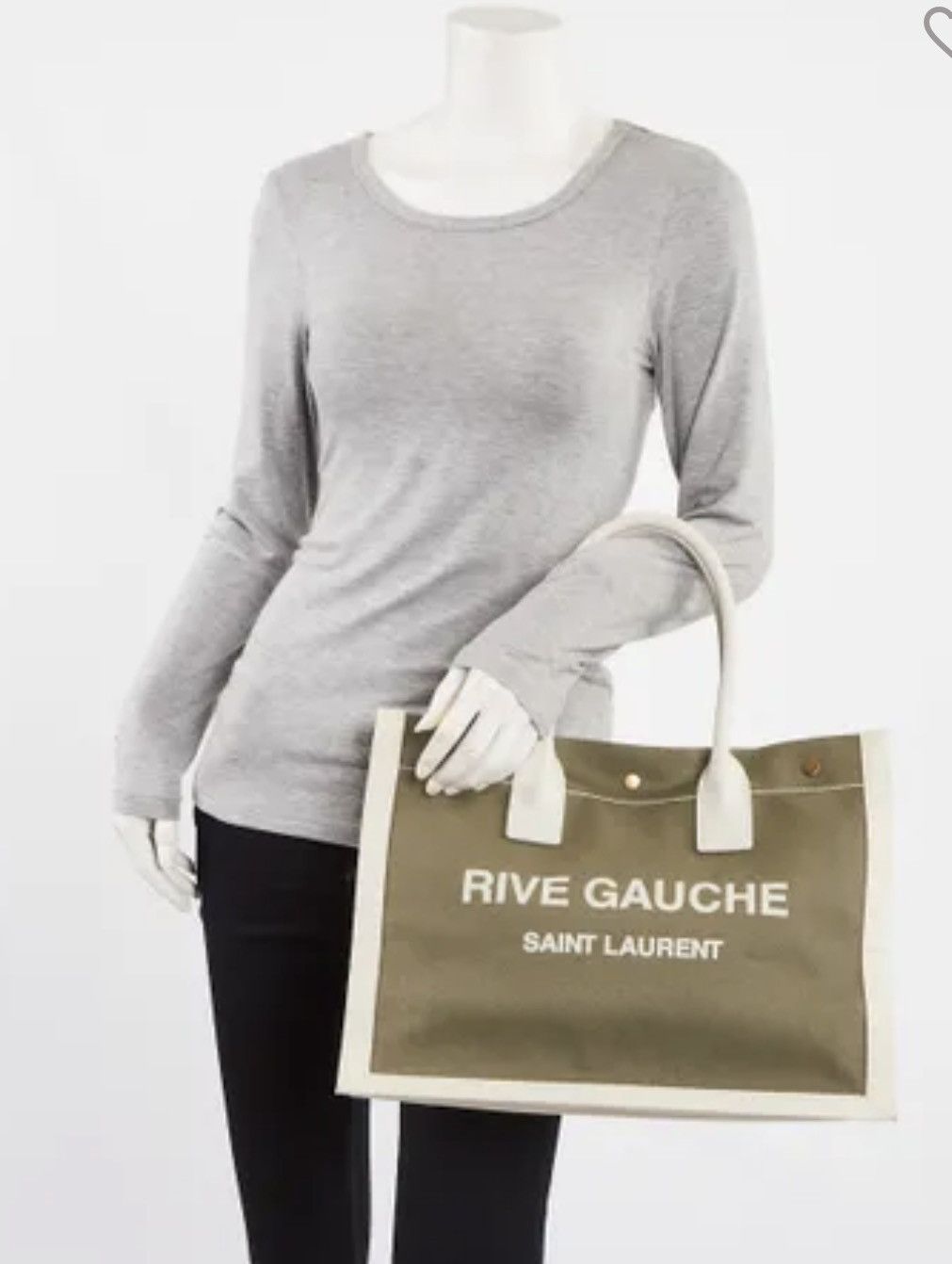 Saint Laurent Paris AUTHENTICATED Saint Laurent Rive Gauche Tote💚Tags attached ✅ Size ONE SIZE - 18 Thumbnail