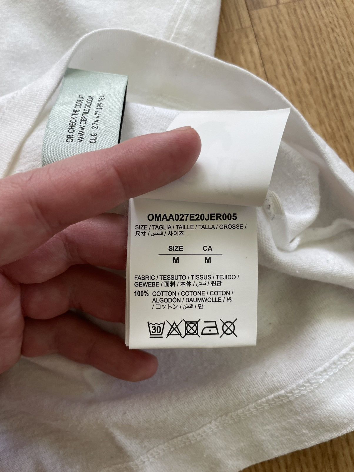 Off-White × Virgil Abloh Off-White White T-Shirt Size US M / EU 48-50 / 2 - 9 Thumbnail