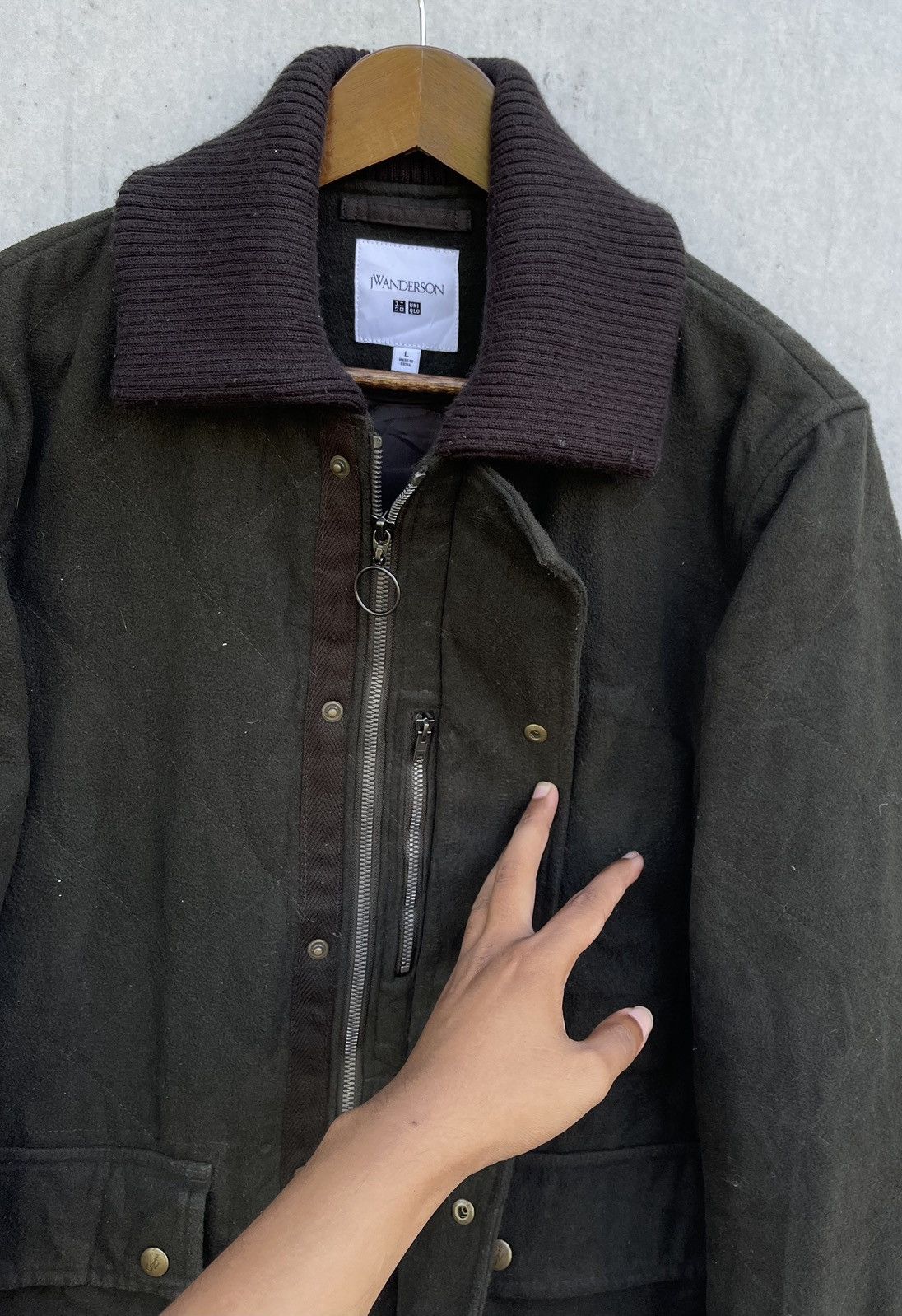 JW Anderson × Uniqlo A/W17 JW ANDERSON X UNIQLO BESPOKE WOOL BLEND QUILTED JACKET Size US L / EU 52-54 / 3 - 5 Thumbnail