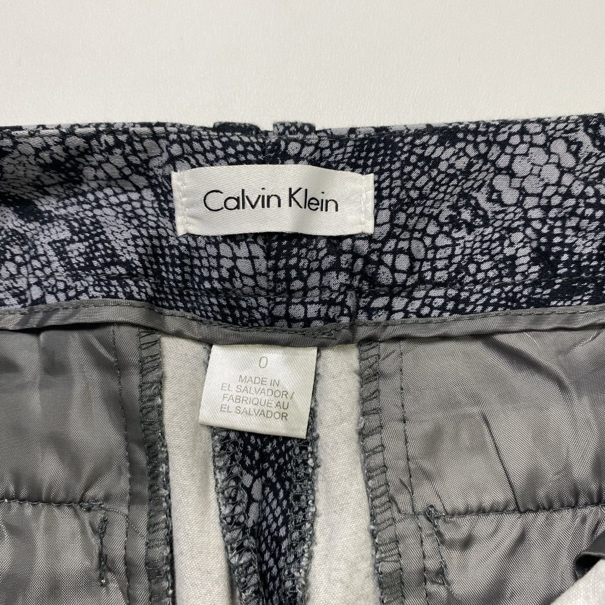 Calvin Klein × Designer × Issey Miyake Vintage Snake skin print calvin klein long pants Size 29" - 6 Thumbnail