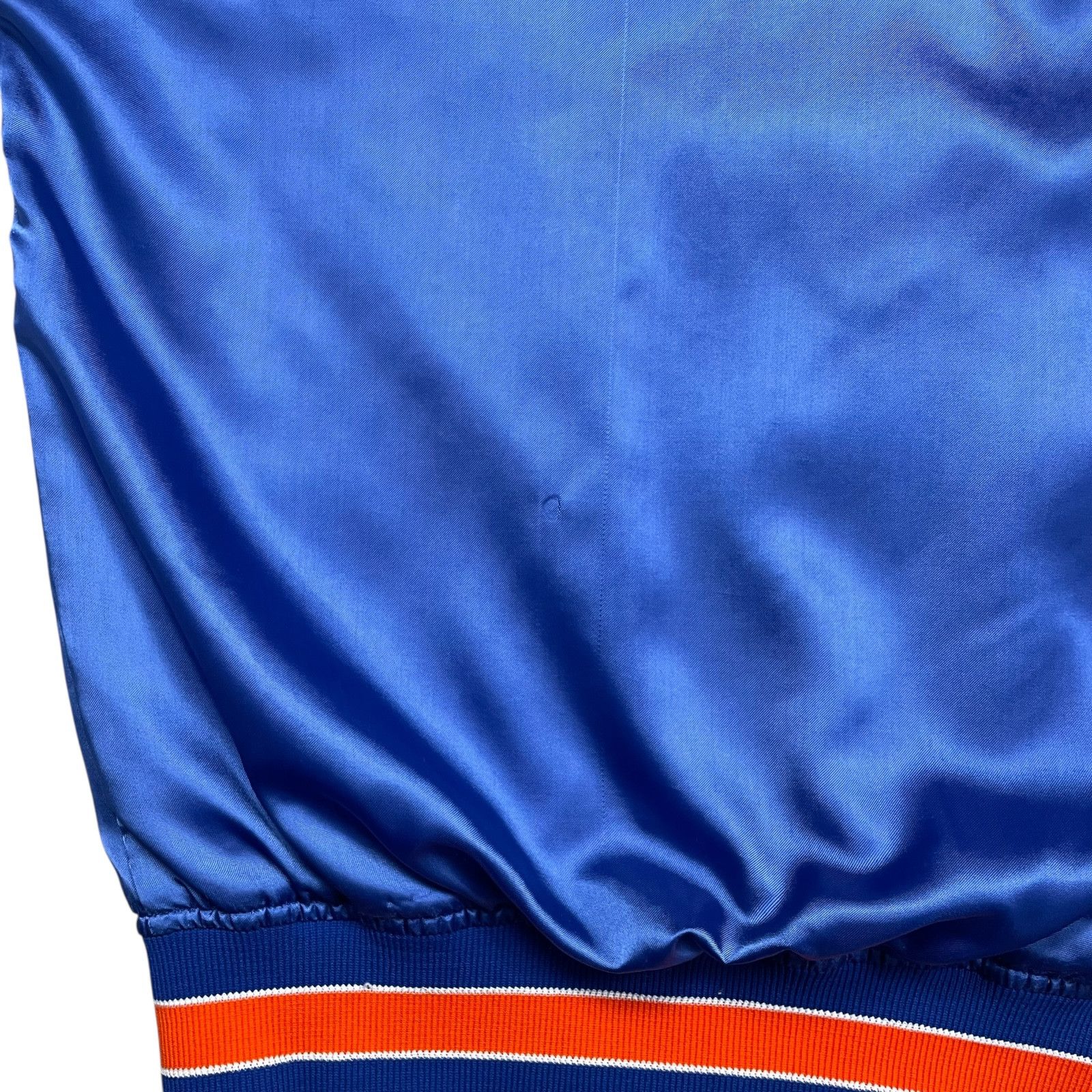 MLB VTG 90s NEW YORK METS FELCO SATIN BOMBER JACKET BLUE Sz S Size US S / EU 44-46 / 1 - 11 Thumbnail