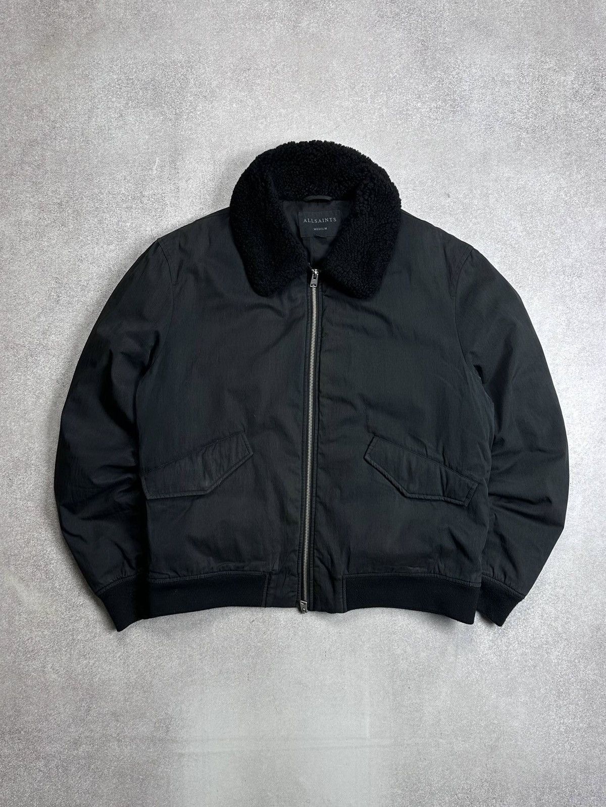 Allsaints Allsaints Conway Jacket Black Sherpa Winter Rare Mens M Size US M / EU 48-50 / 2 - 1 Thumbnail