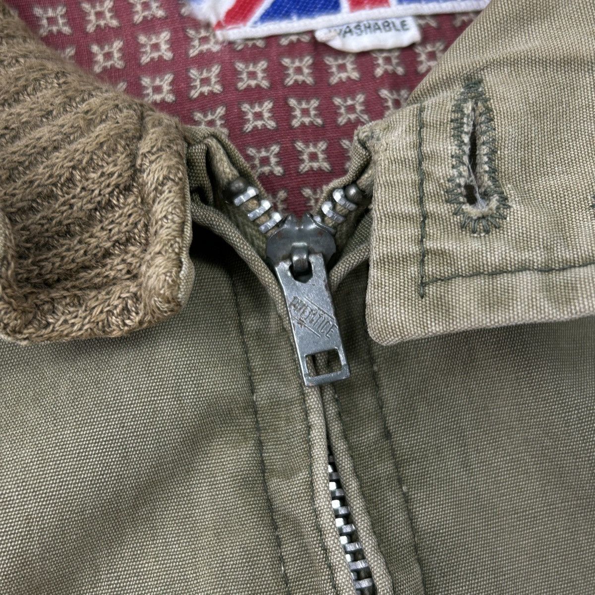Vintage 1980s Distressed English Work Jacket Baradak by Spatz Size US L / EU 52-54 / 3 - 19 Thumbnail