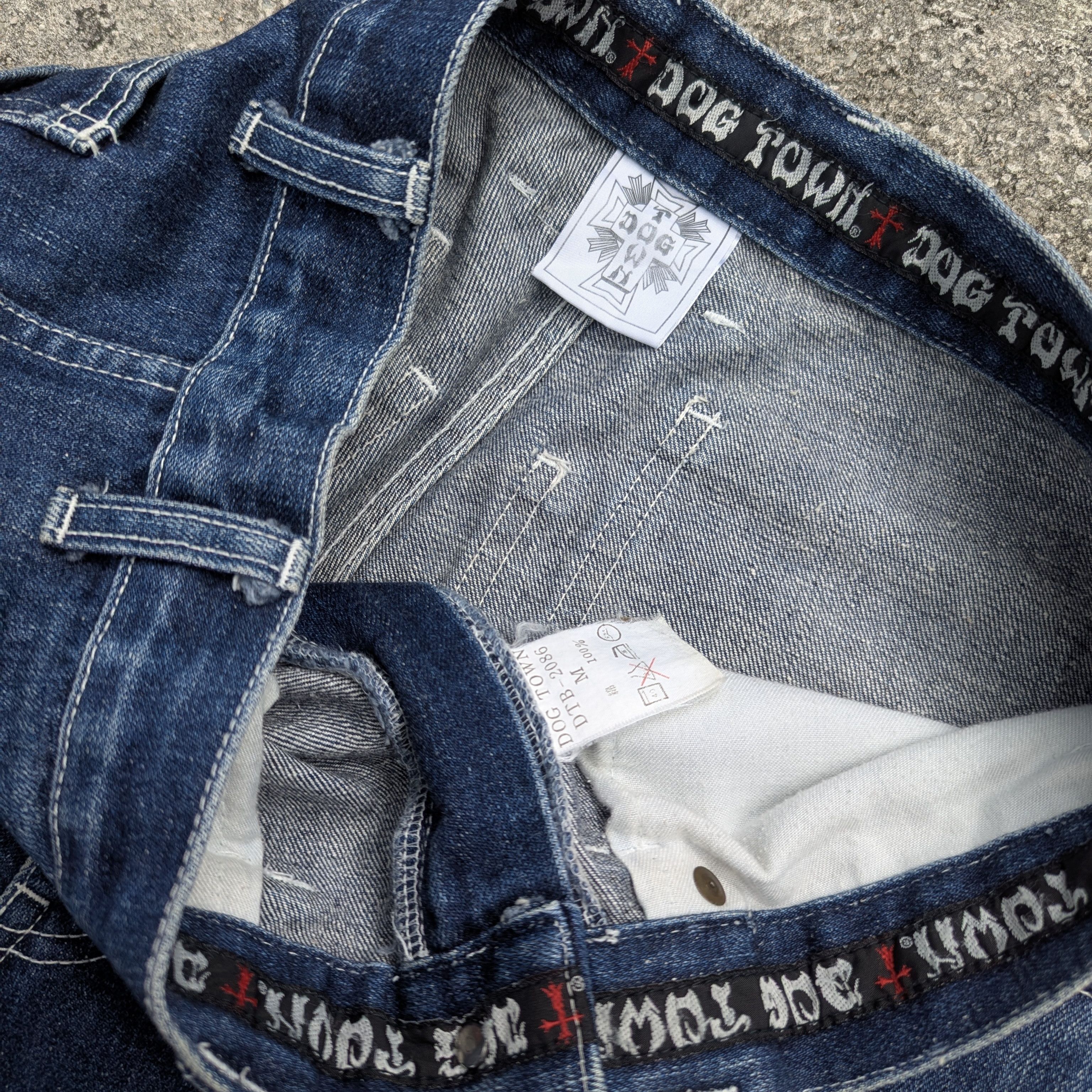 Dogtown × Vintage Vintage Dog Town Black Dragon Skate Baggy Jean Pants Size US 30 / EU 46 - 7 Thumbnail