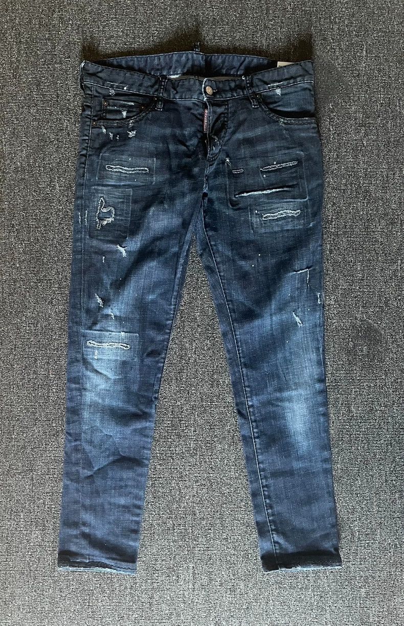 Dsquared2 Dsquared2 Distressed Stretch Denim Jeans-yf Size US 36 / EU 52 - 1 Thumbnail