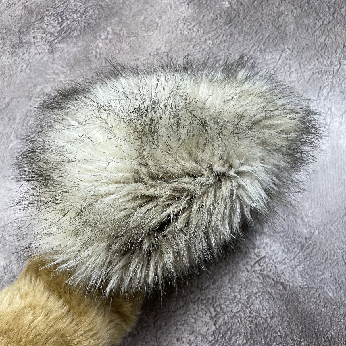 Vintage Vintage 90s Mohair Fuzzy Beanie Ushanka Cream Grunge Logo OS Size ONE SIZE - 3 Thumbnail