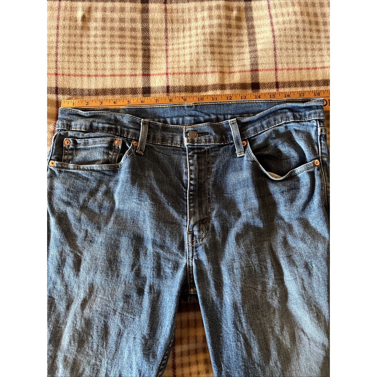 Levi's Levi's 511 Jeans Men's 36x32 Blue Slim Straight Leg Denim Size US 36 / EU 52 - 7 Thumbnail