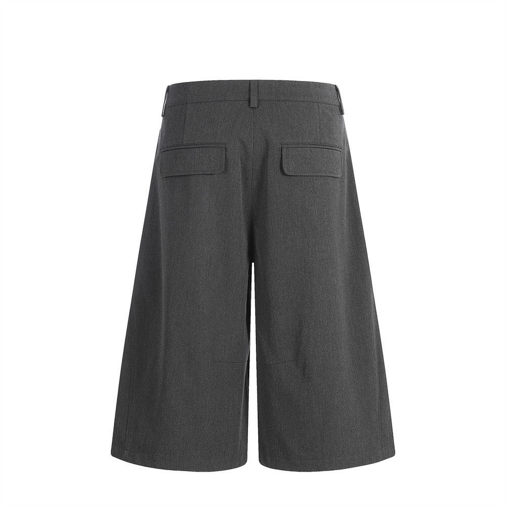 Japanese Brand Men's American Solid-Color Loose-Fit Casual Suit Shorts Size US 32 / EU 48 - 2 Thumbnail