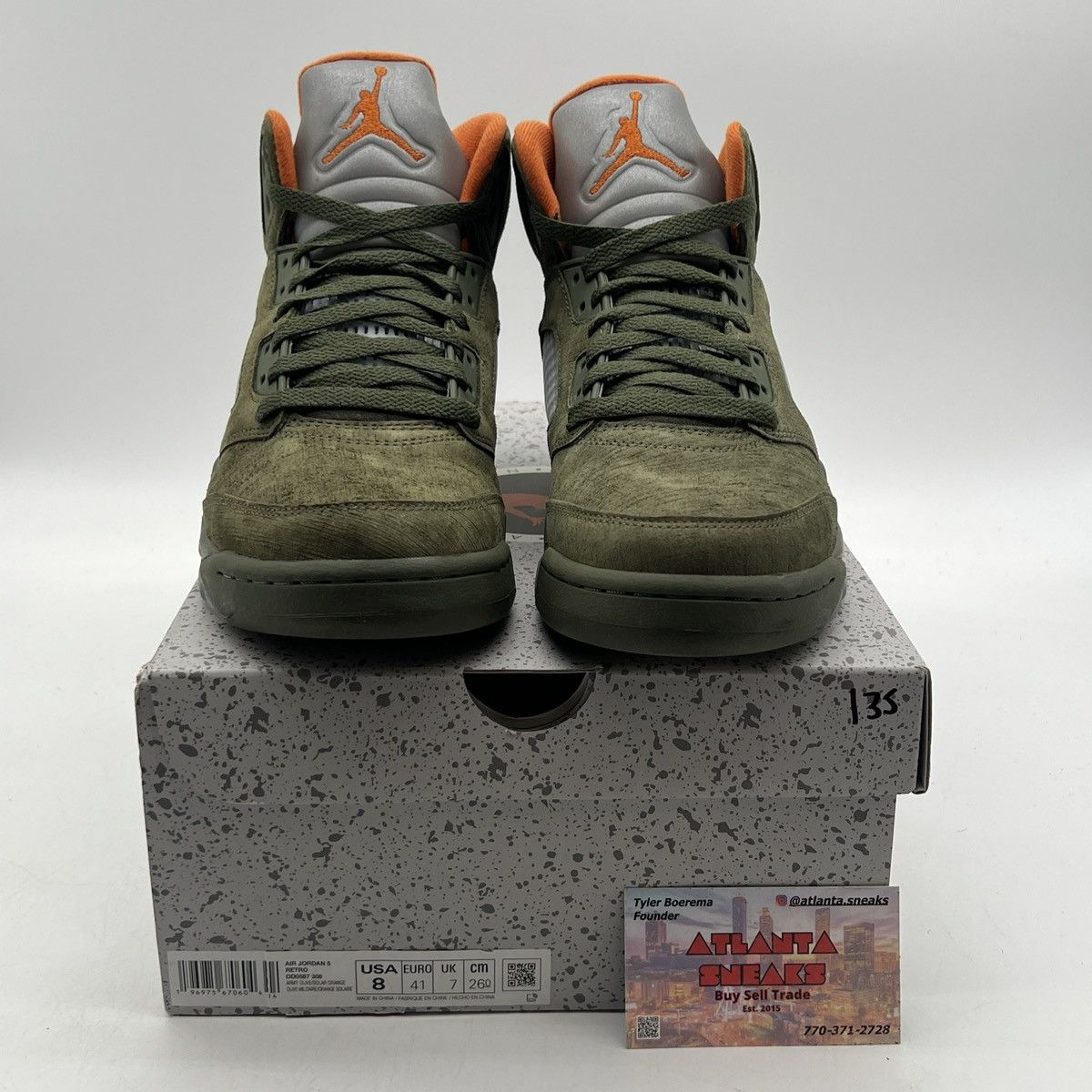 Jordan Brand Air Jordan 5 Olive Size US 8 / EU 41 - 2 Thumbnail
