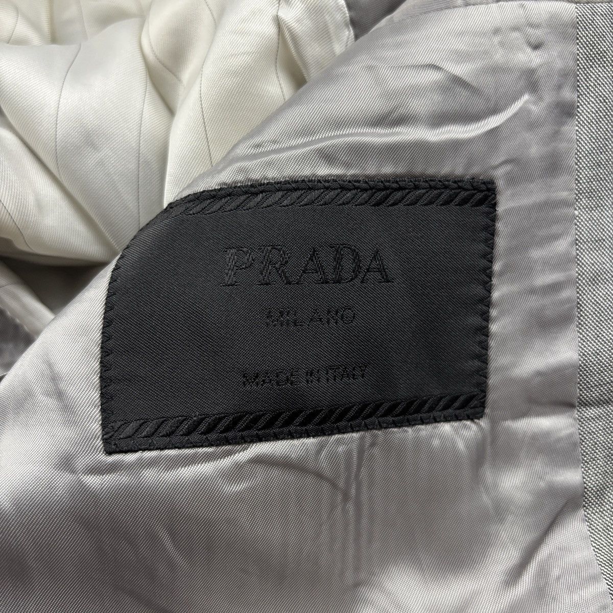 Prada Prada Mainline Virgin Wool Single Breasted Blazer Size 50R - 8 Thumbnail