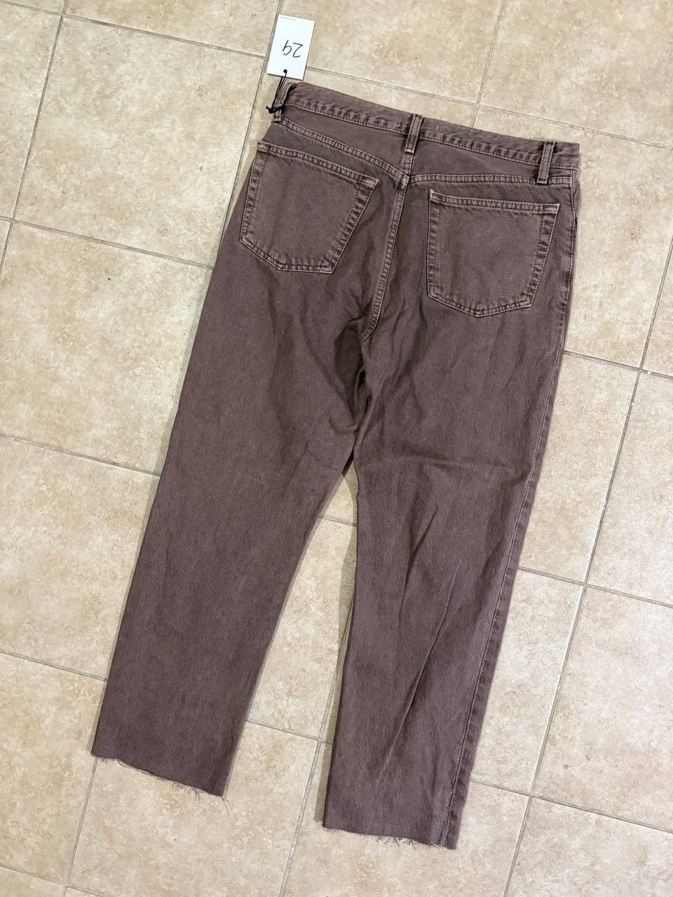 RE/DONE RE/DONE 70s Ultra High Rise Stove Pipe in Washed Chocolate Size 29" - 5 Thumbnail