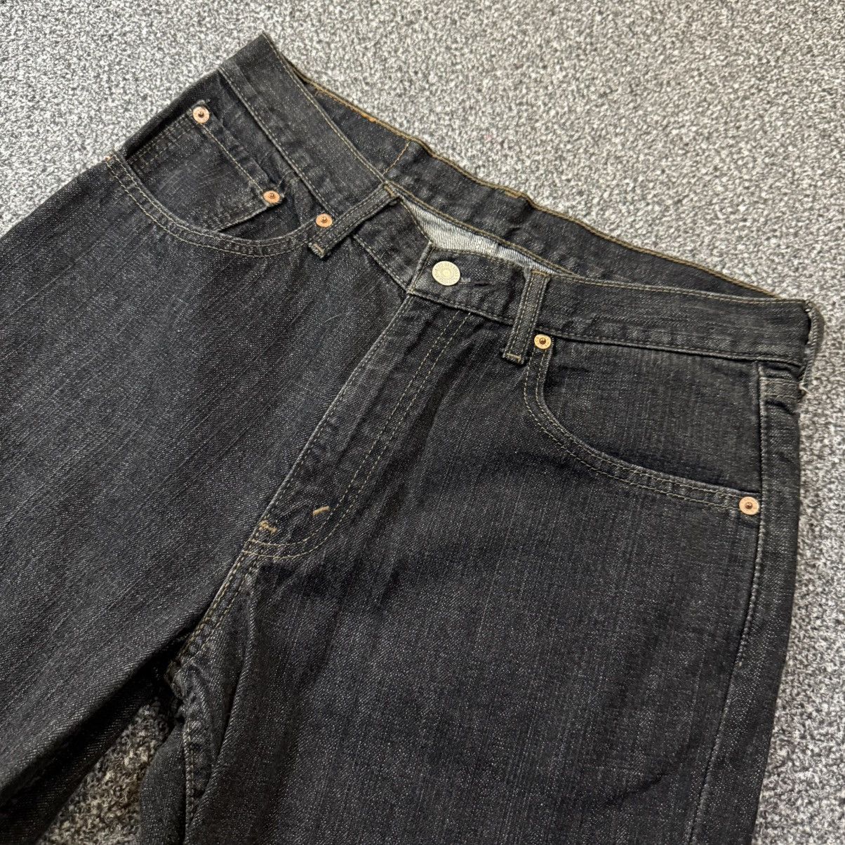 Engineered Garments × Levi's 🔥🇯🇵 Vtg Japanese Y2K Levis 533 Black Baggy Jean Size US 33 - 5 Thumbnail