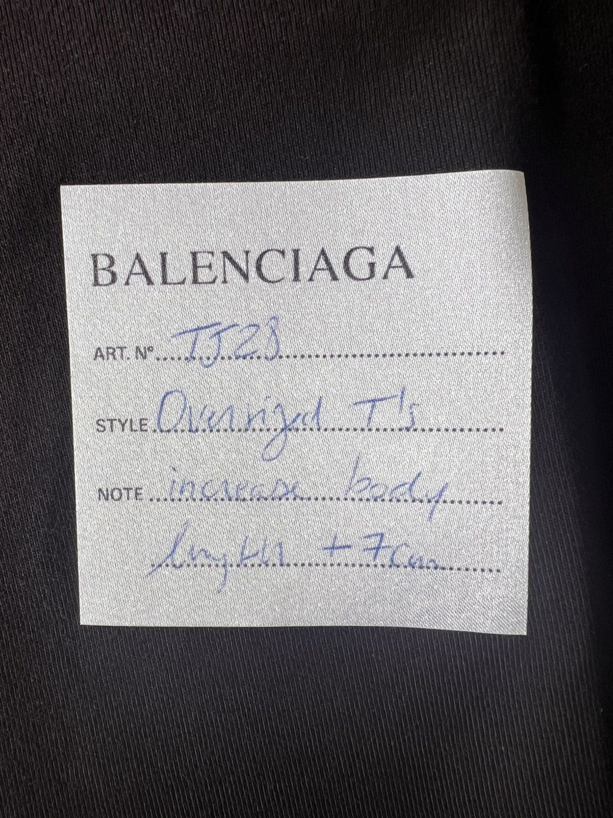 Balenciaga Balenciaga Sample Sticker Oversized Shirt black Size US M / EU 48-50 / 2 - 1 Thumbnail