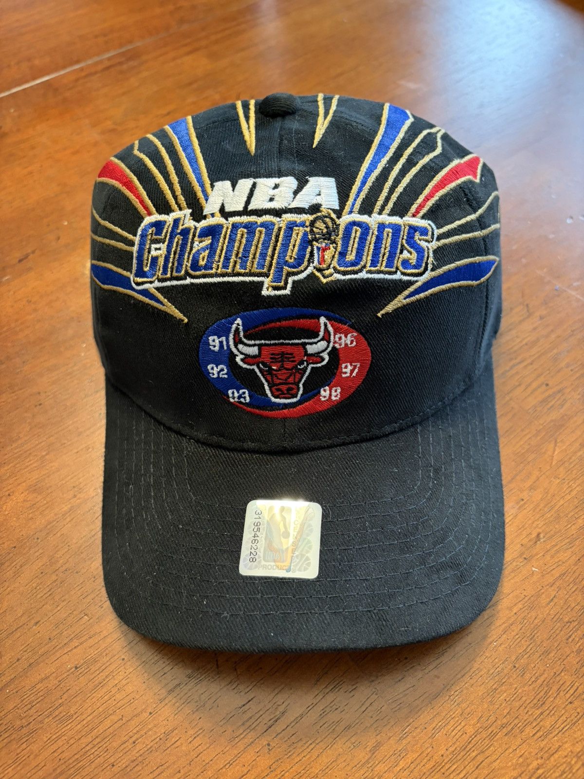 Starter Official 1998 NBA Champions Starter Bulls Black Hat Size ONE SIZE - 1 Thumbnail